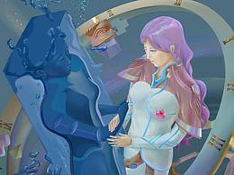 2019年5月上旬-7月的插画练习（8幅）