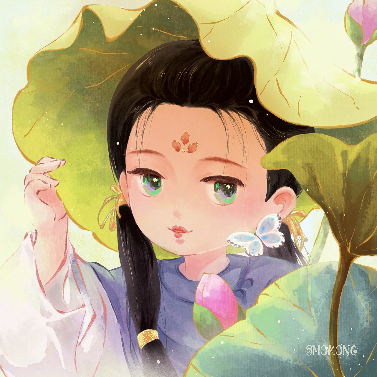 夏日古风女孩小头像