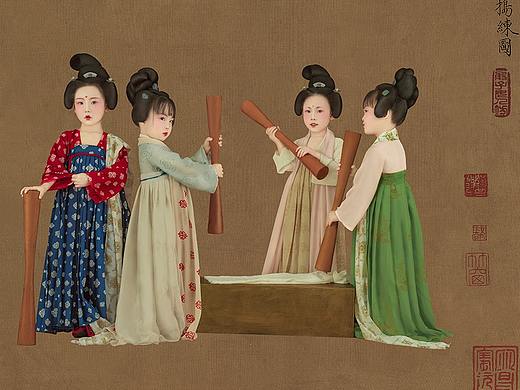 童趣捣练图