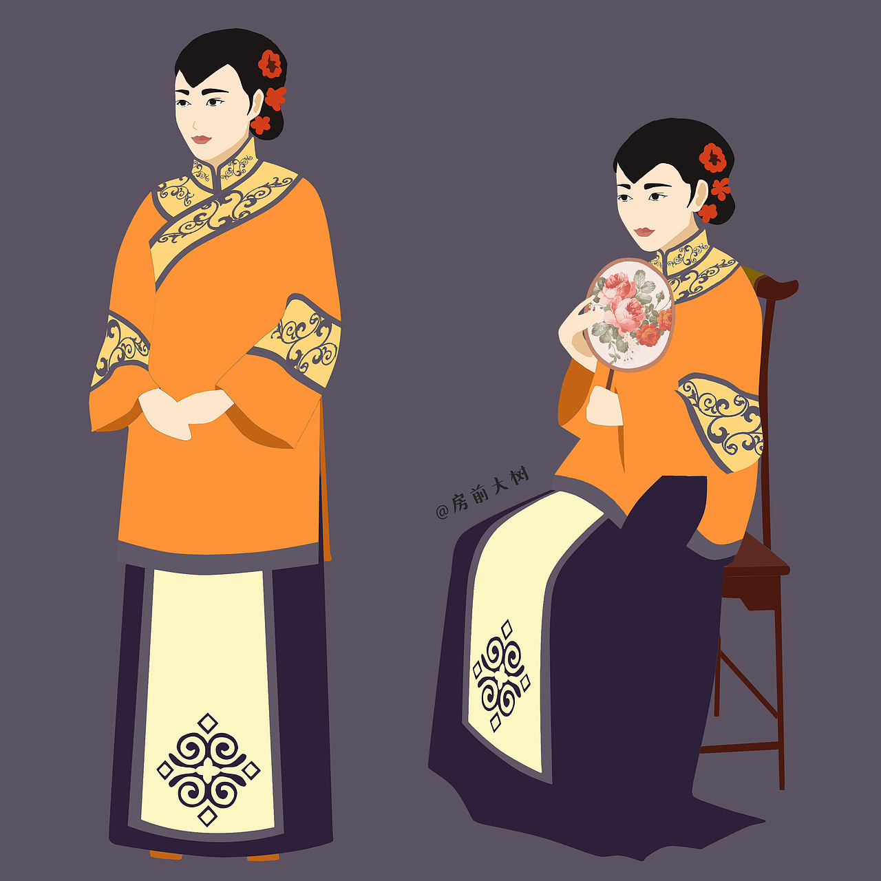 徽州女人（图ZODcyODQ1NzI=） - 概念设定 - 站酷设计师_不饿_原创素材 - 站酷ZCOOL