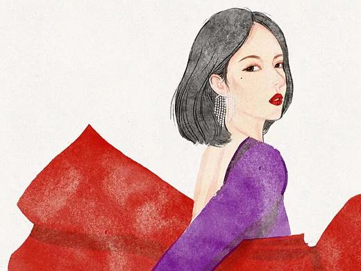 原创插画 | Ada with bowknot