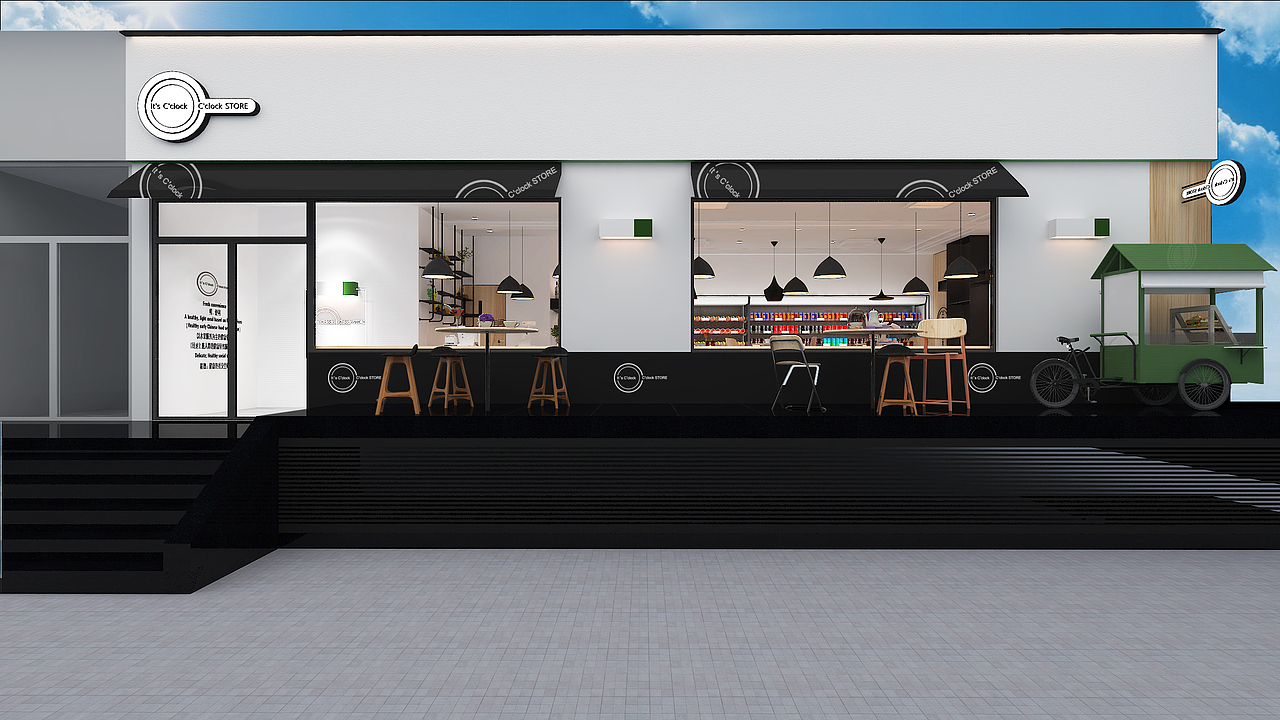 店面设计、轻餐饮、水果店、果汁吧、空间设计、（图ZMTAxMDExNzcy） - 家装设计 - 站酷设计师秋琳原创素材 - 站酷ZCOOL