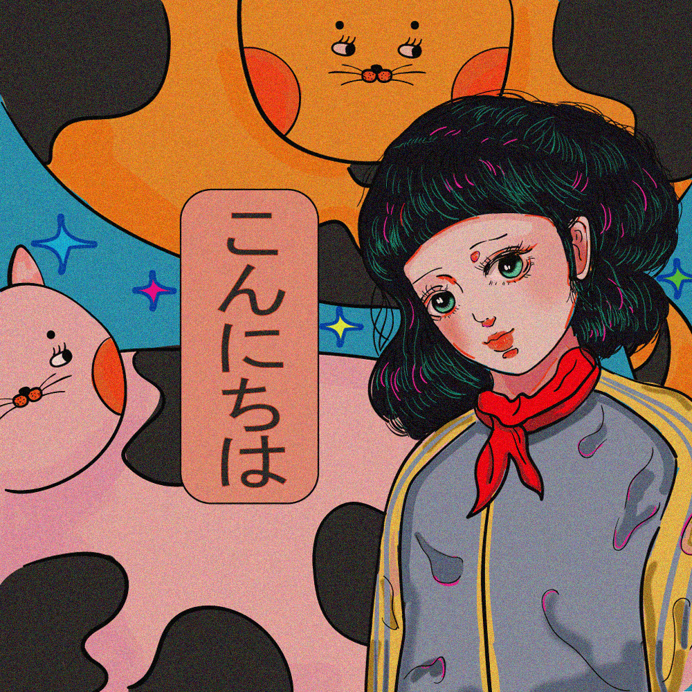 临摹复古风格适当加了一些创作