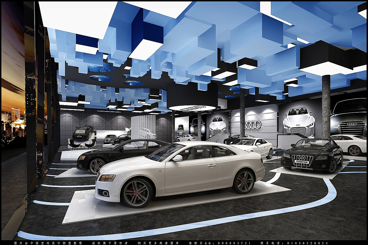 汽车4S店（图ZMjY0MDA5MjUy） - 商业空间设计 - 站酷设计师设计师小美原创素材 - 站酷ZCOOL