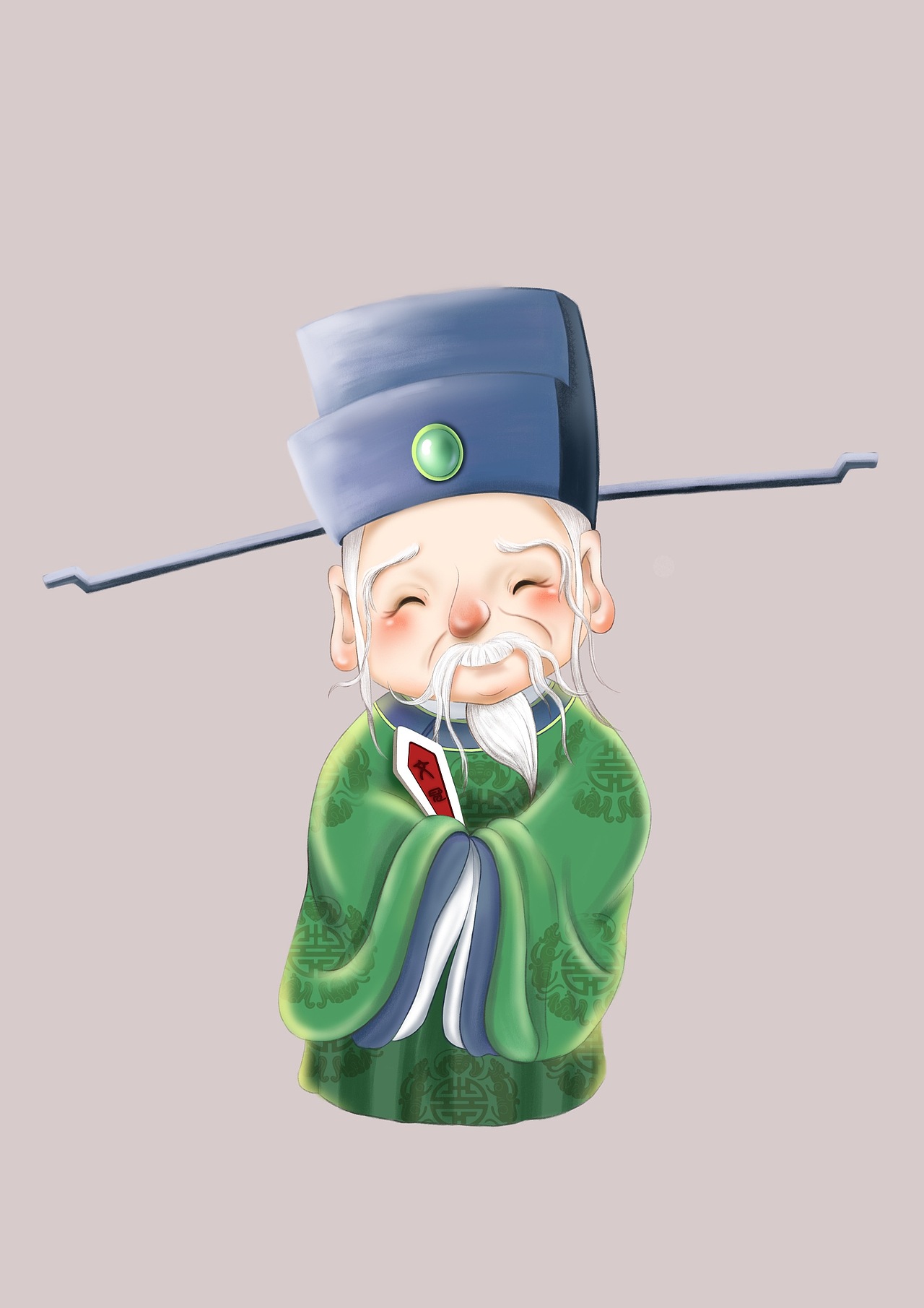 福星老头（图ZMjY3MDI5NDA4） - 商业插画 - 站酷设计师璟十月原创素材 - 站酷ZCOOL