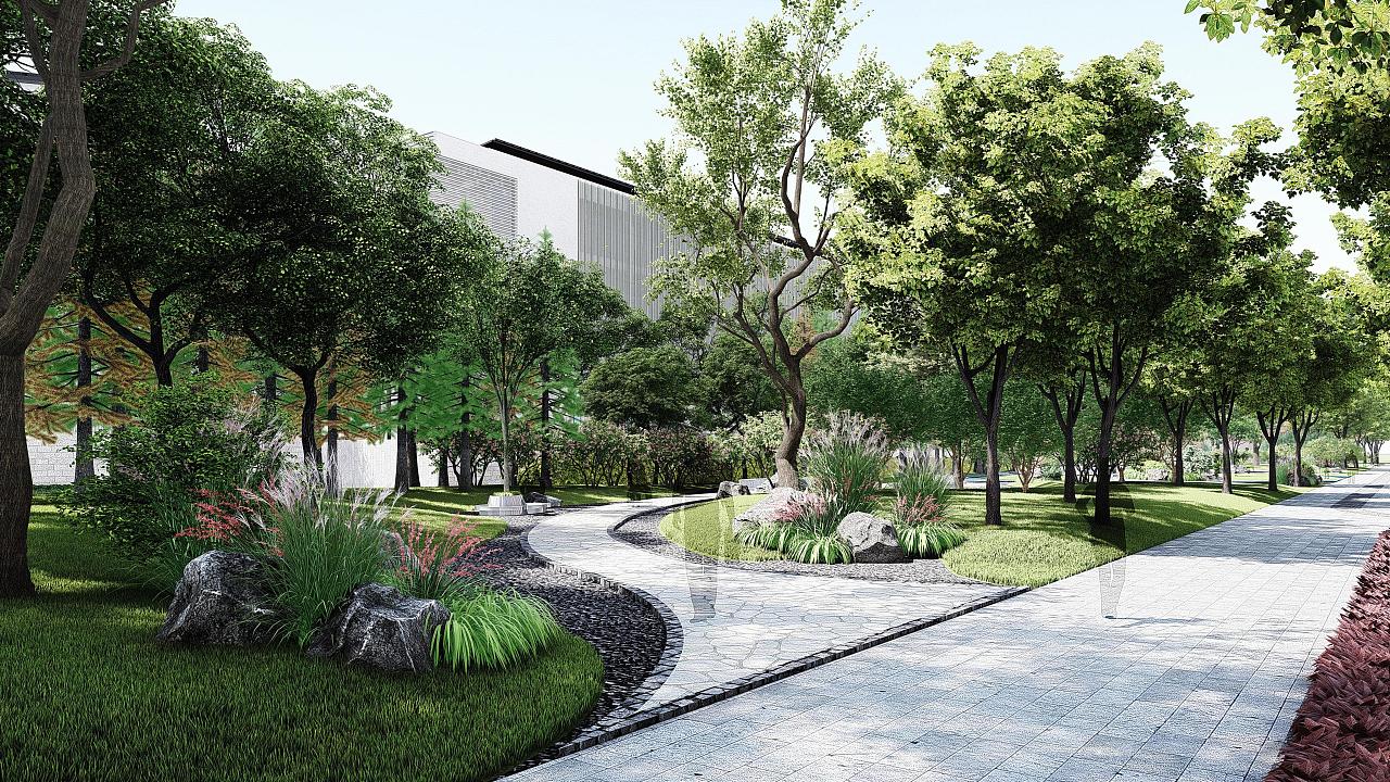 线性景观,市政绿化带景观设计