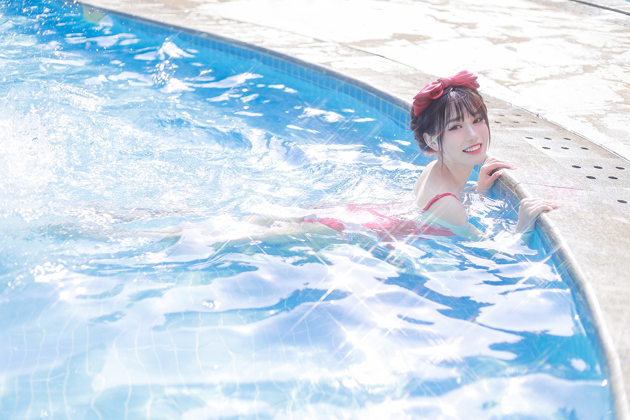 属于你的夏天 日系泳池写真（图ZMjY0MzQ3MDQw） - 人像摄影 - 站酷设计师云间眠原创素材 - 站酷ZCOOL