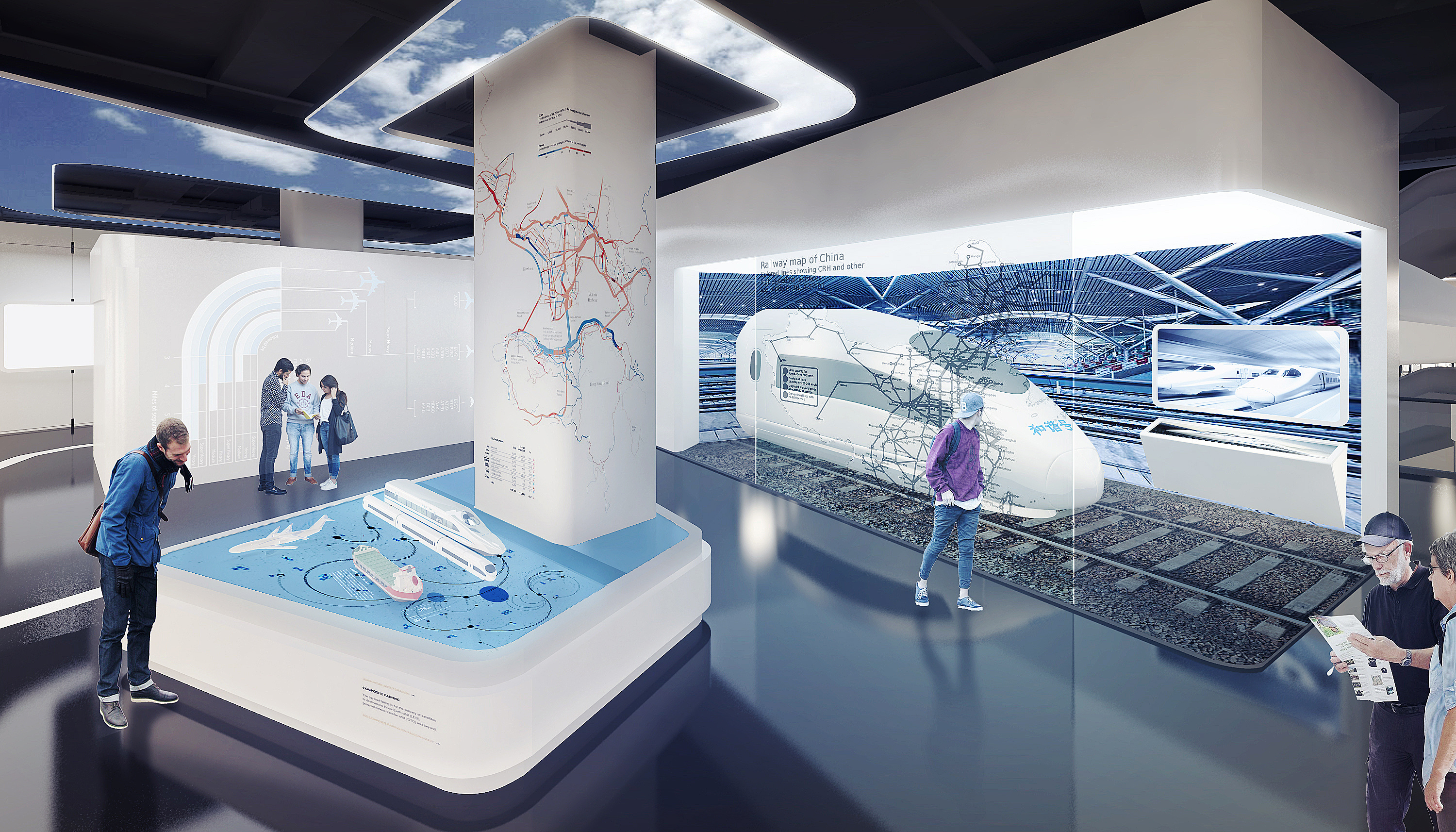 t市科技馆--航天区域|空间|展陈设计|改良设计_原创作品-站酷zcool