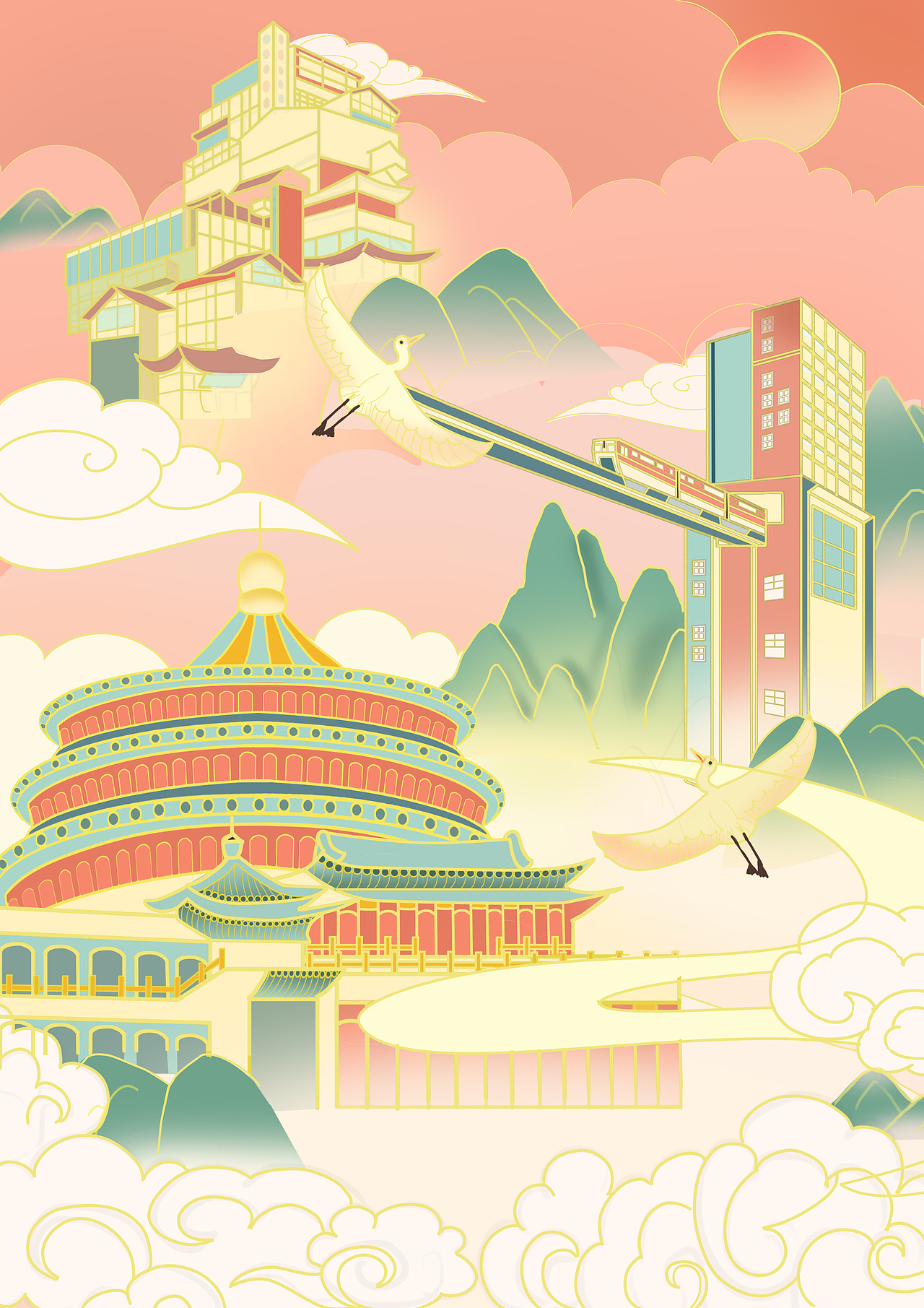 城市插画（图ZMjU2NDEzOTk2） - 商业插画 - 站酷设计师jiangjiang仪原创素材 - 站酷ZCOOL