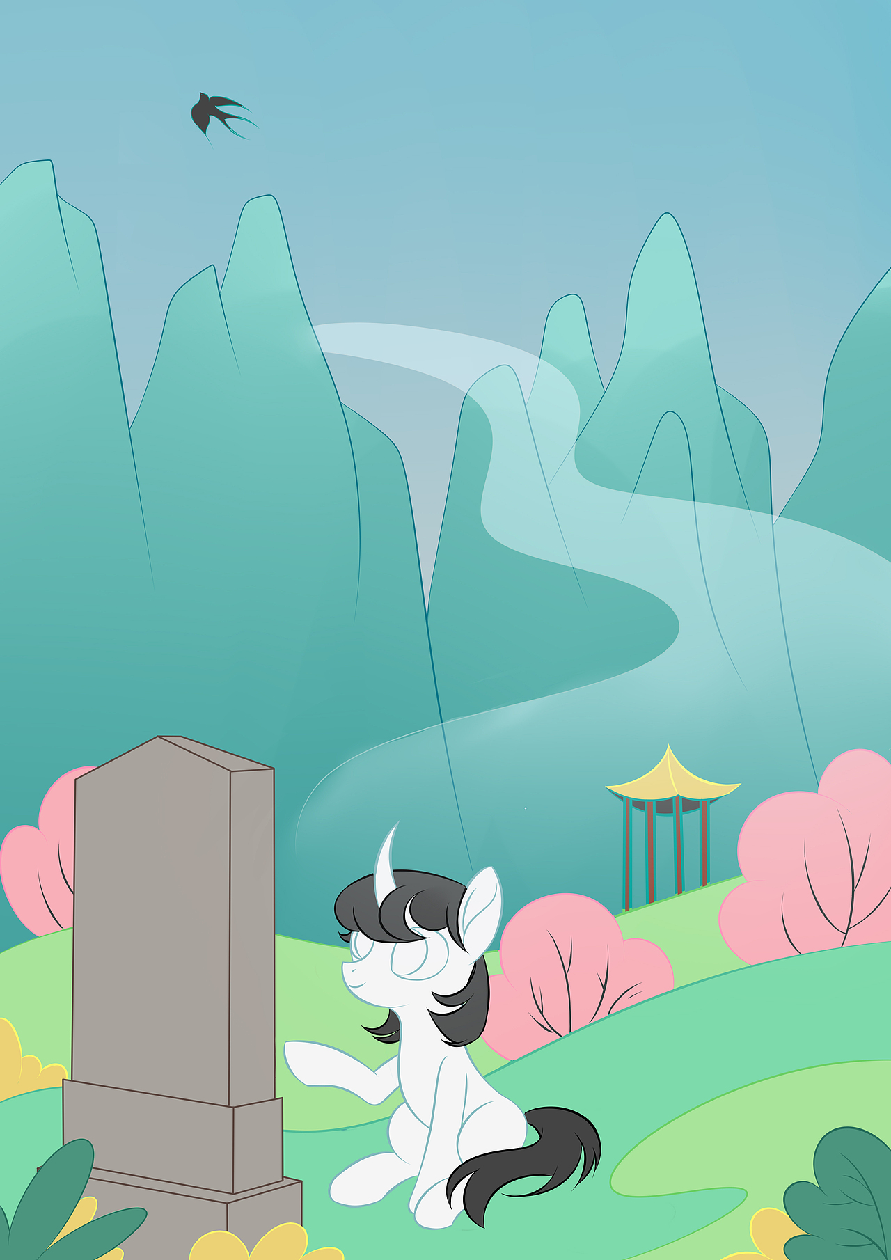 【国风小马】【清明】我画了个鬼?最诡异的一单~