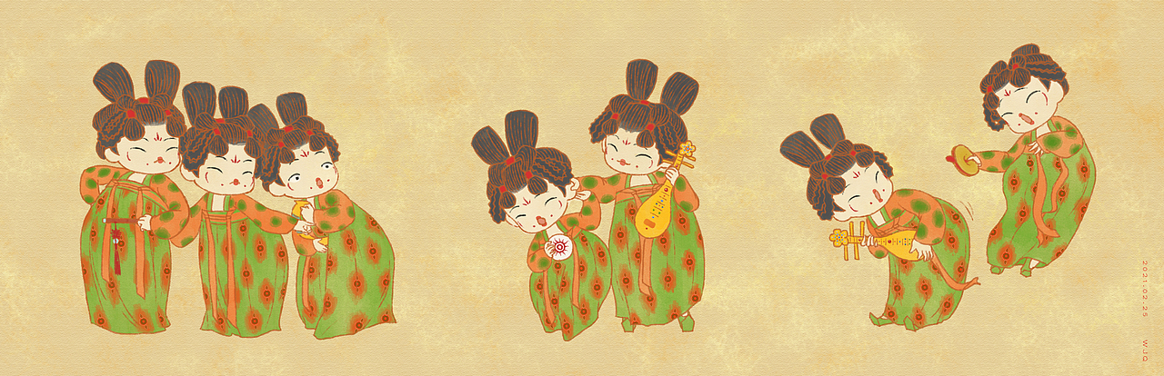 唐宫夜宴里的女孩子们