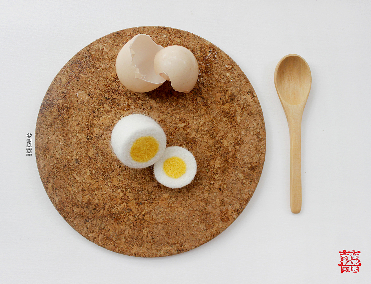 囍囍の羊毛毡 之 早餐请吃好（图ZNTk3NzM3MDQ=） - 其他手工艺 - 站酷设计师谢囍囍原创素材 - 站酷ZCOOL