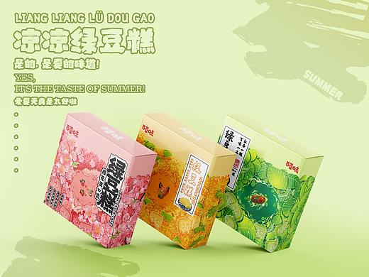 百草味绿豆糕包装