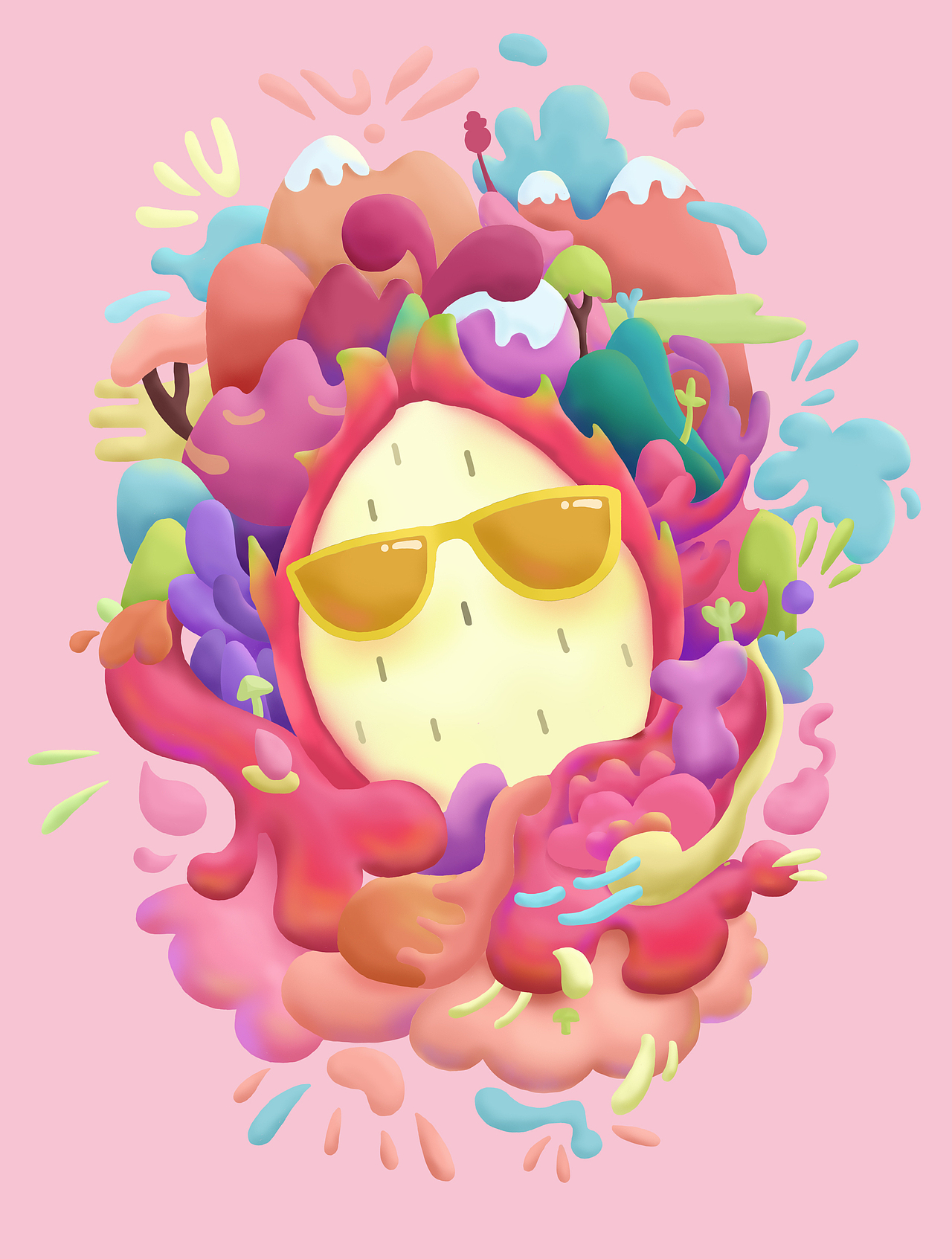 水果口味饮料包装原创插画设计（图ZMjAwMjgyNDg4） - 商业插画 - 站酷设计师马马也原创素材 - 站酷ZCOOL
