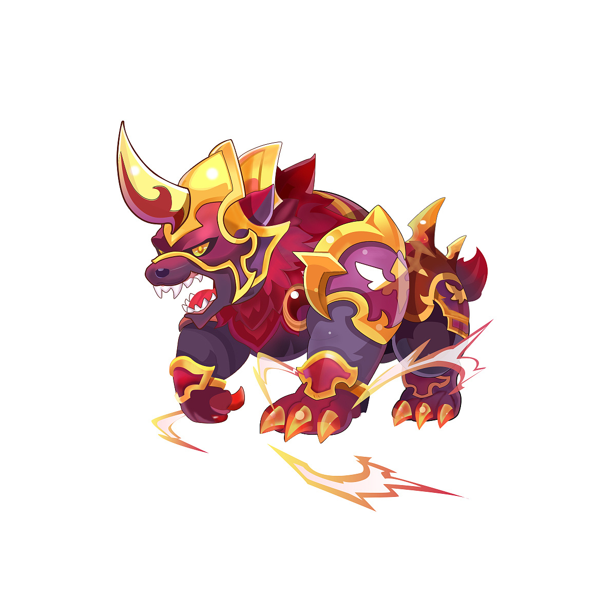 酷跑坐骑临摹练习