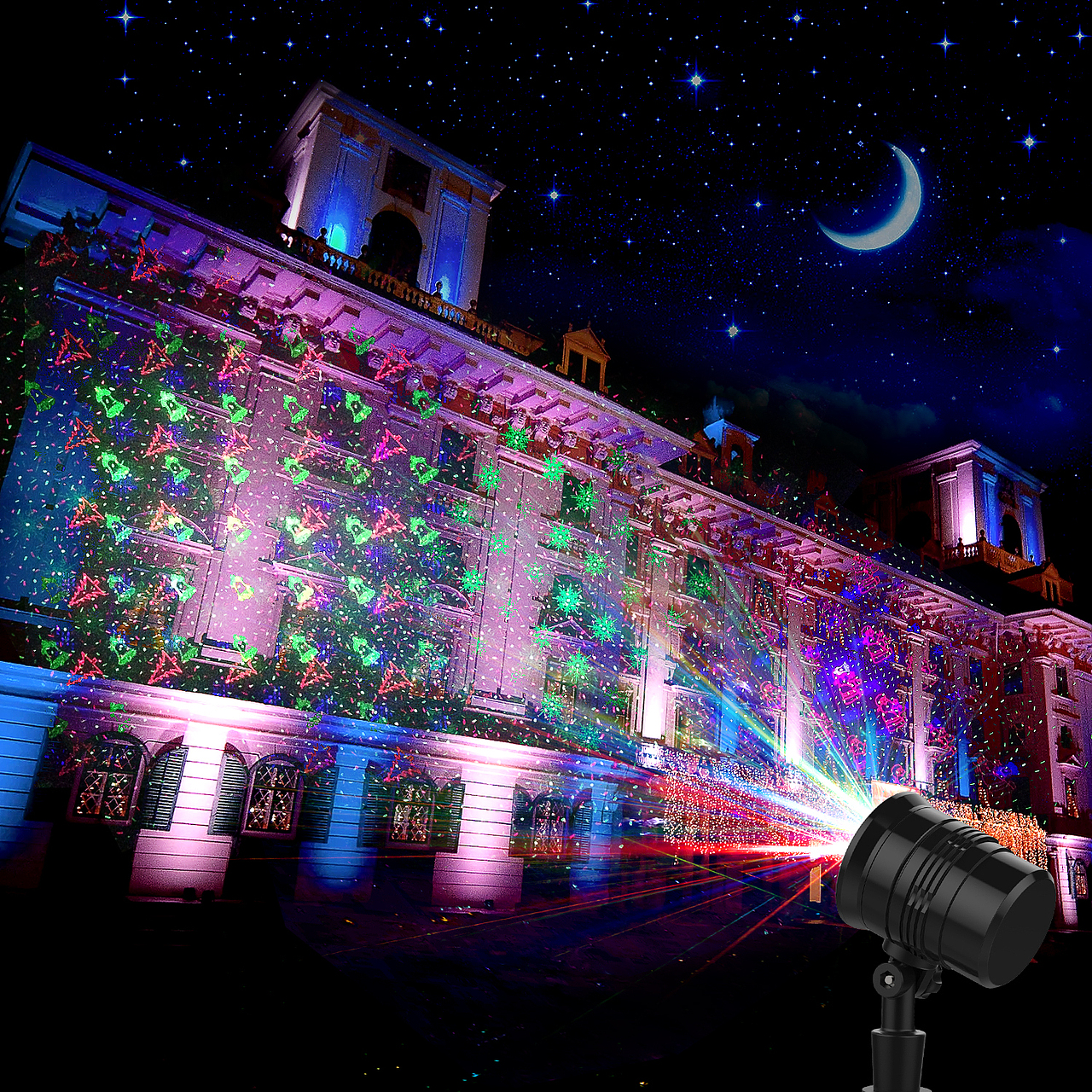 圣诞 激光灯 建模渲染 亚马逊美工 聚光影像