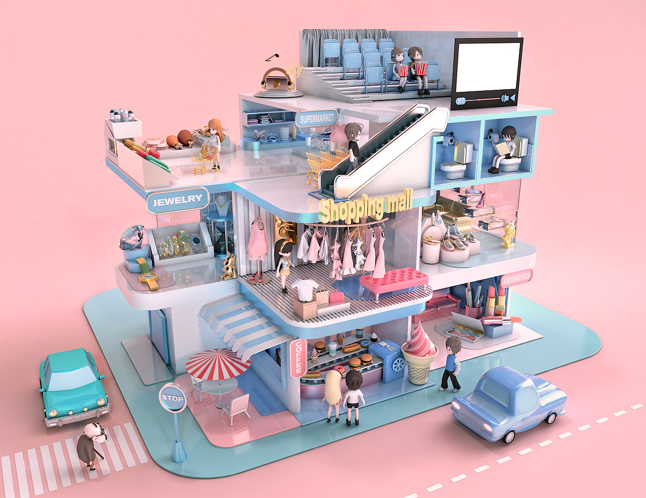 C4D练习（图ZMTQxODc3MjE2） - 其他三维 - 站酷设计师吾家肥肥原创素材 - 站酷ZCOOL