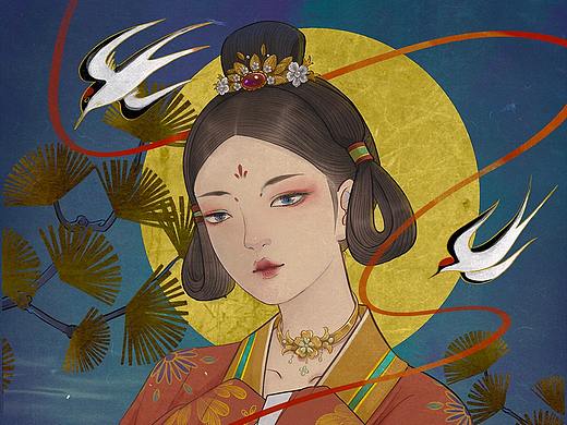 汉风少女（个人主页-ZNDkyMTcwODA=） - 商业插画 - 站酷设计师沐沐天原创素材 - 站酷ZCOOL