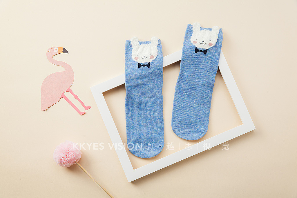 袜子 女士棉袜 儿童袜 静物拍摄 产品摄影