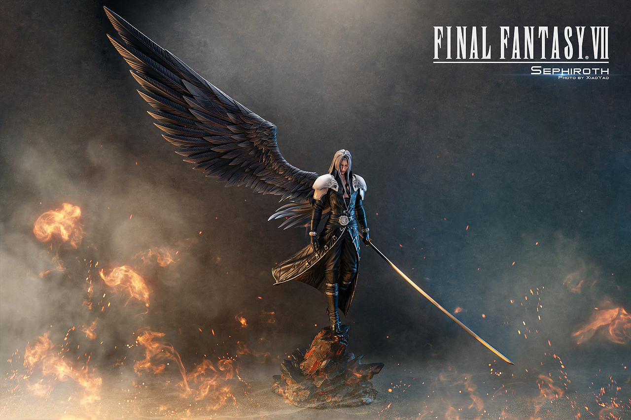 Sephiroth雕像摄影（图ZMjUyODk5NDk2） - 产品摄影 - 站酷设计师一个半原创素材 - 站酷ZCOOL