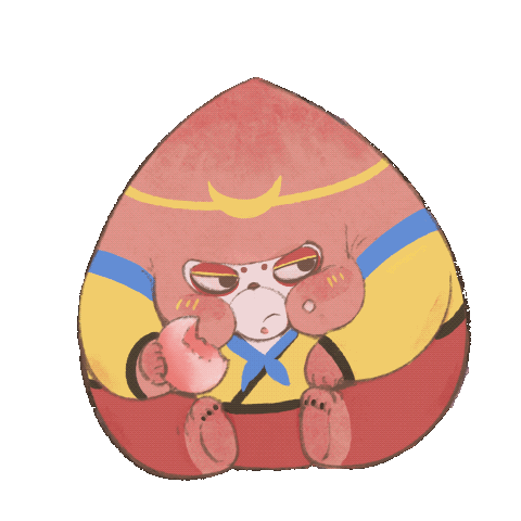 水果动物园桃子猴动态表情