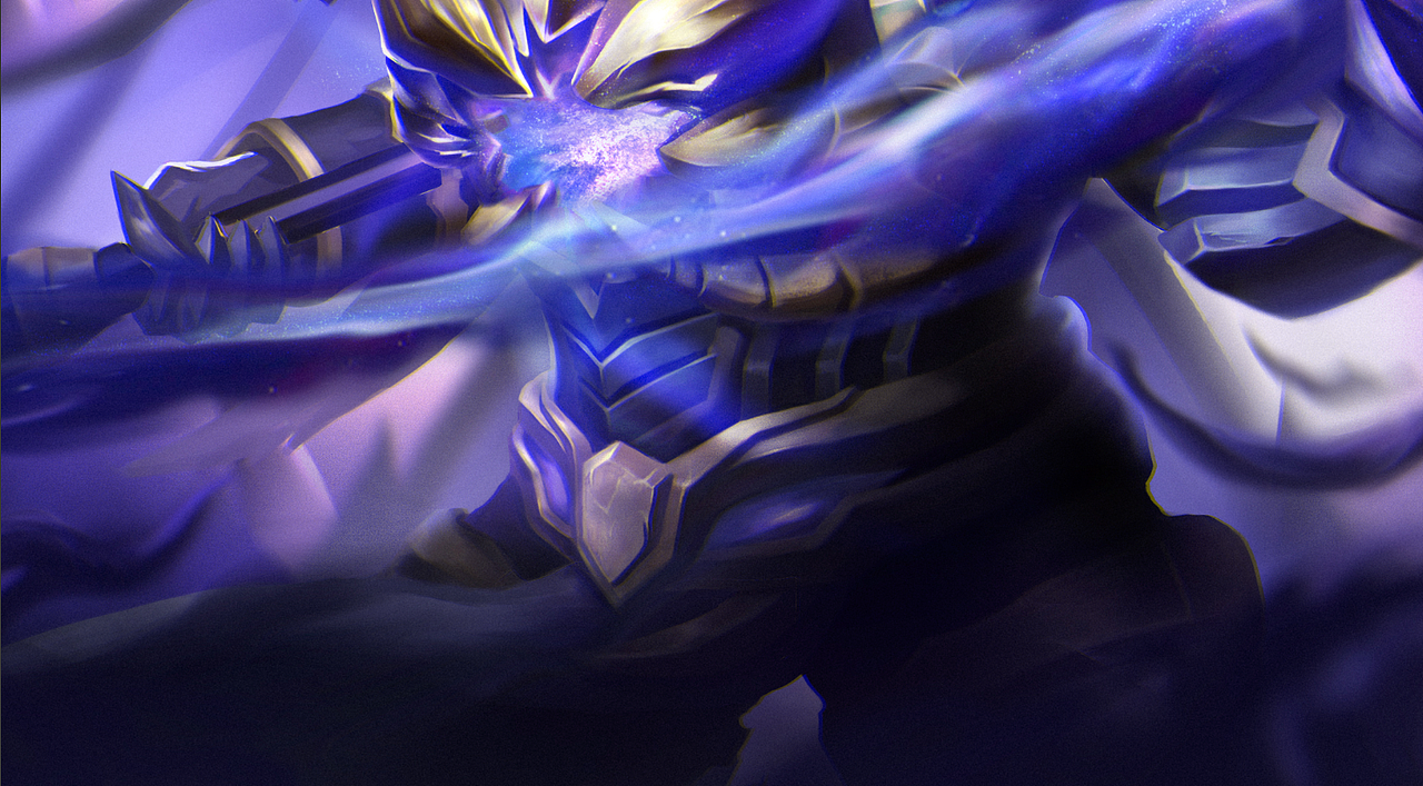 《王者荣耀》吕布 天魔缭乱同人|插画|游戏原画|插画师jchan_原创作品