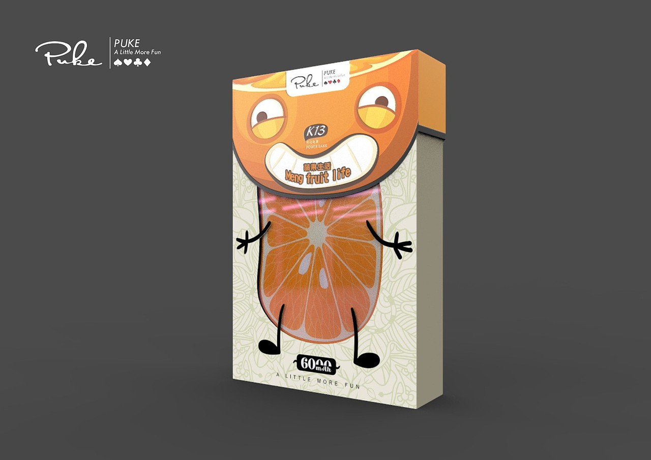 普客水果移动电源 | 包装设计