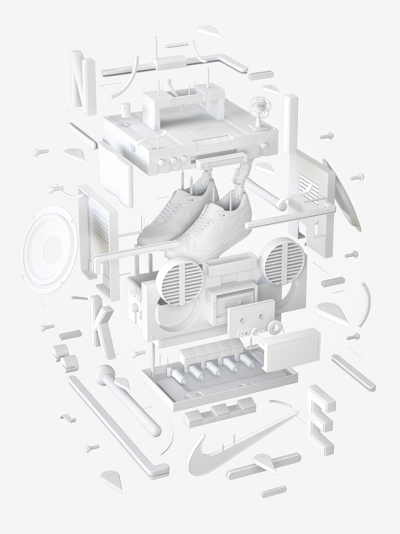 C4D创意场景（图ZMTYzOTU0NTY4） - 场景 - 站酷设计师派大糖原创素材 - 站酷ZCOOL