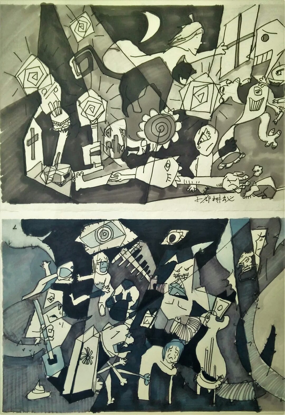 阴阳太极之万圣节（图ZNjI2MjEyOTY=） - 概念设定 - 站酷设计师子都树蚁原创素材 - 站酷ZCOOL