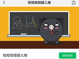 短短短短腿兒豬 微信表情包設(shè)計(jì)（已上線）