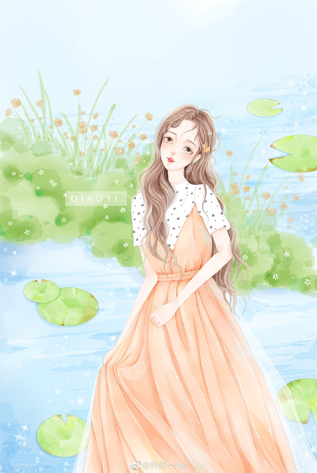 原创少女插画（图ZMTYyNzExMDg0） - 商业插画 - 站酷设计师乔依儿原创素材 - 站酷ZCOOL