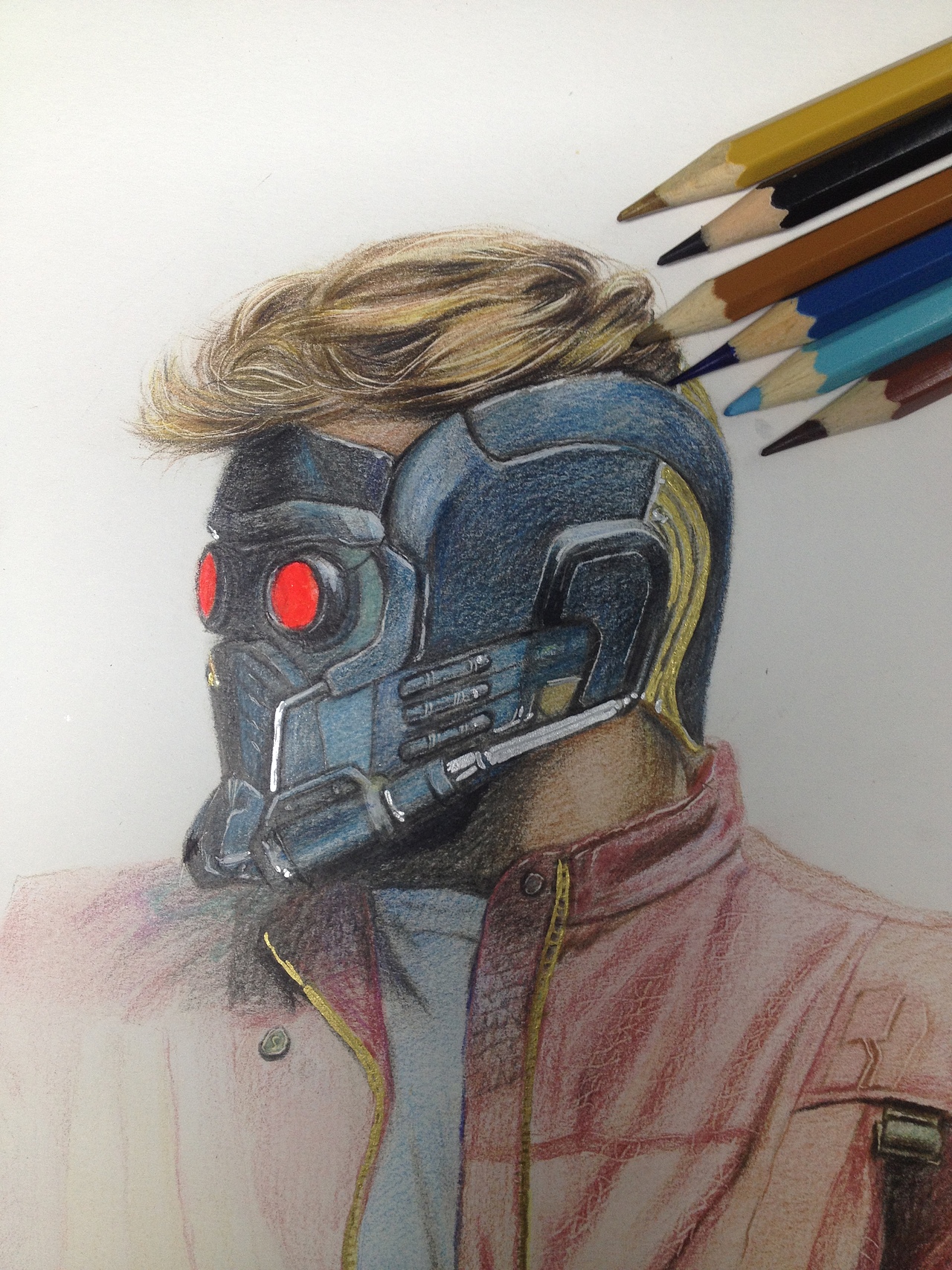 手绘银河护卫队星爵过程