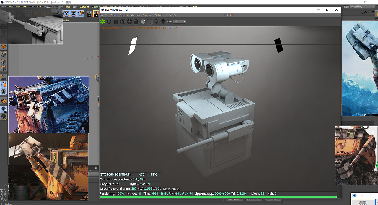 C4D 瓦力建模 渲染（图ZMTEzMjc2MjY0） - 场景 - 站酷设计师Tongk原创素材 - 站酷ZCOOL