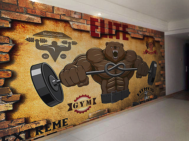 亳州文化墙健身馆墙绘彩绘欣赏（图ZMjA5NzYxODY0） - 商业插画 - 站酷设计师泓志墙绘彩绘设计原创素材 - 站酷ZCOOL