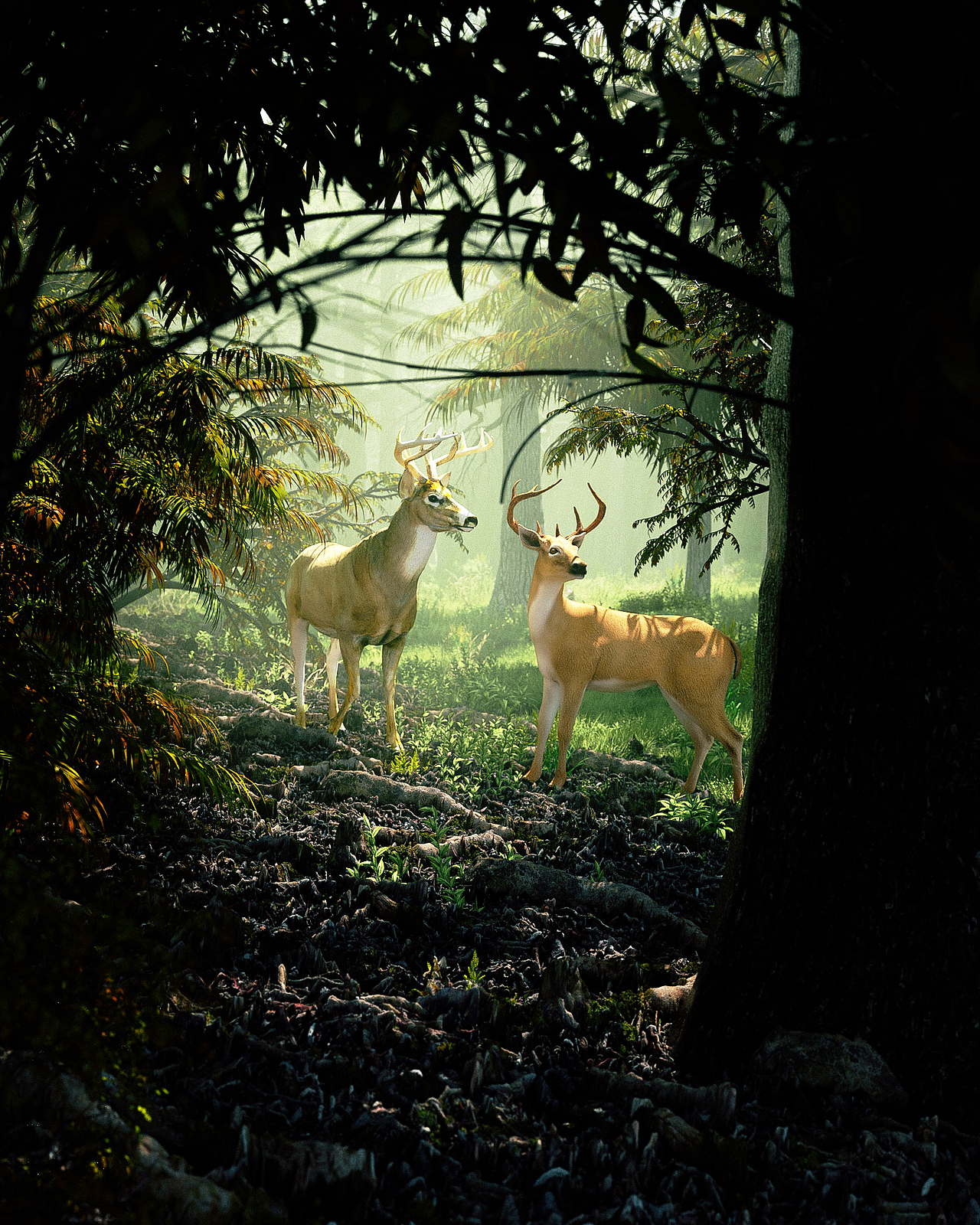 林深时见鹿 海蓝时见鲸