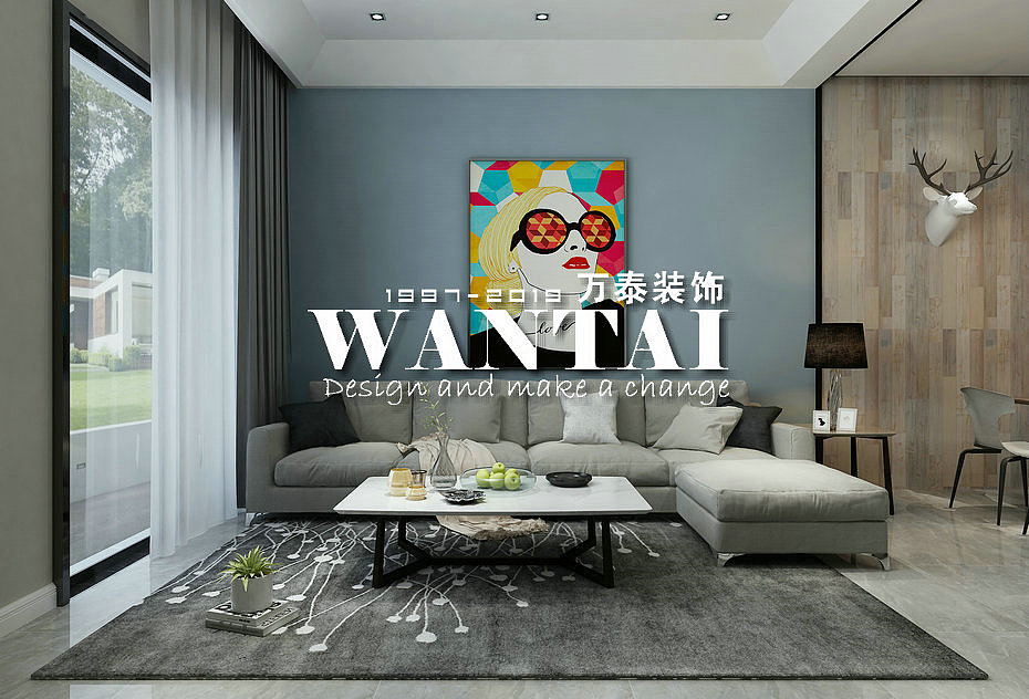 泰安金科桃花源联排别墅150㎡现代北欧风格装修效果图（图ZMTU1OTg3MDY0） - 家装设计 - 站酷设计师泰安小丁装修原创素材 - 站酷ZCOOL