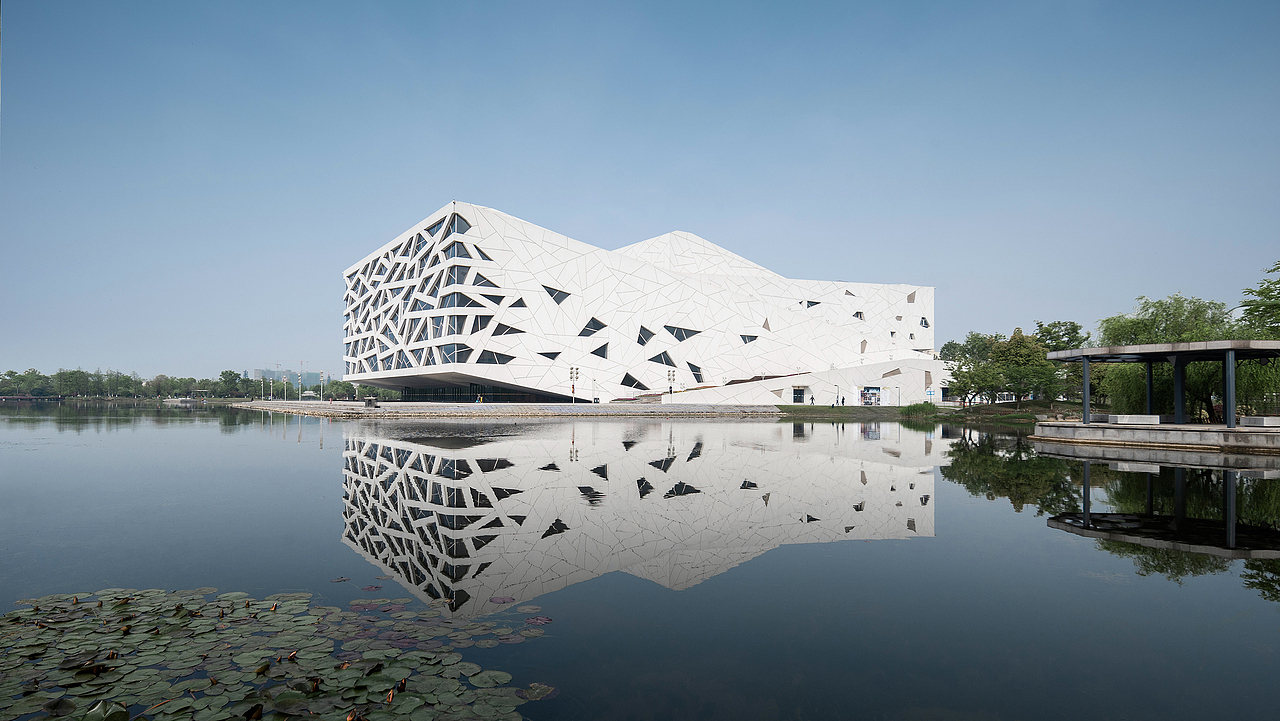 建筑景观摄影临平大剧院