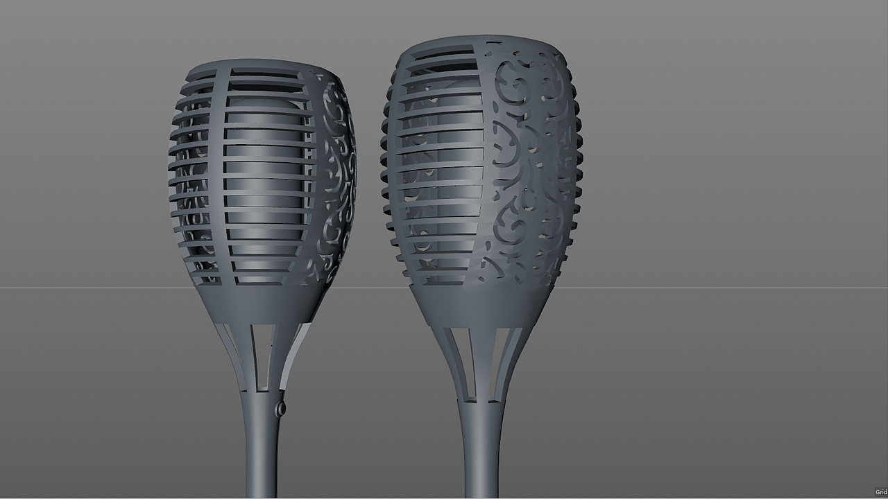 c4d keyshot ps 亚马逊火焰灯主图渲染