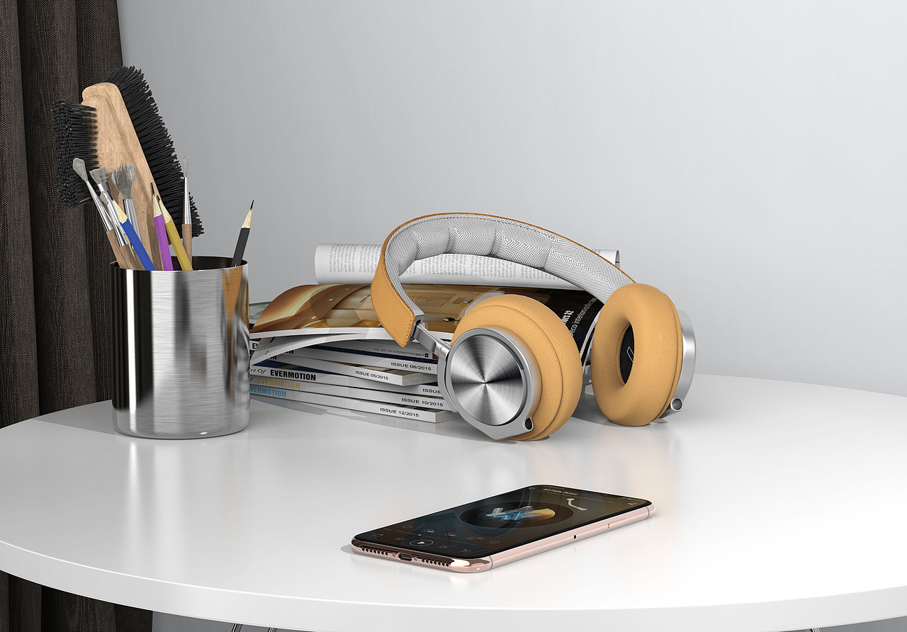 keyshot耳机产品渲染