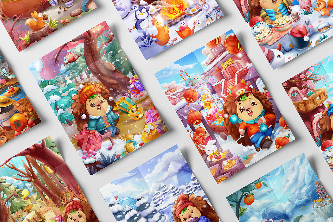 刺猬阿甘二十四节气插图合集