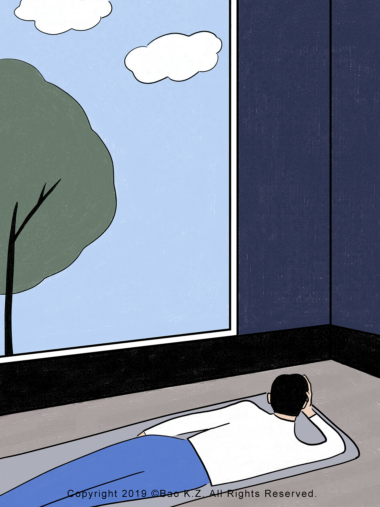 小憩——落地窗