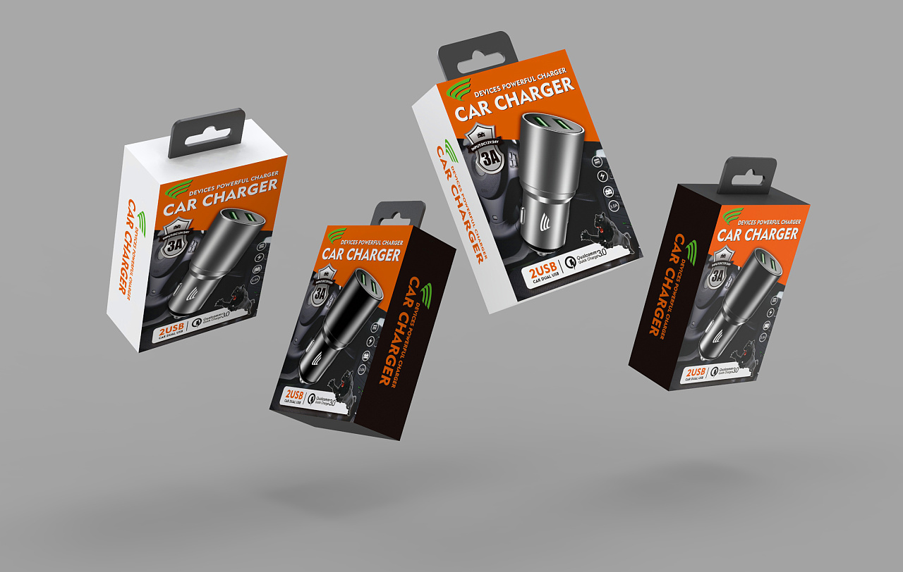 车充包装,充电器包装设计