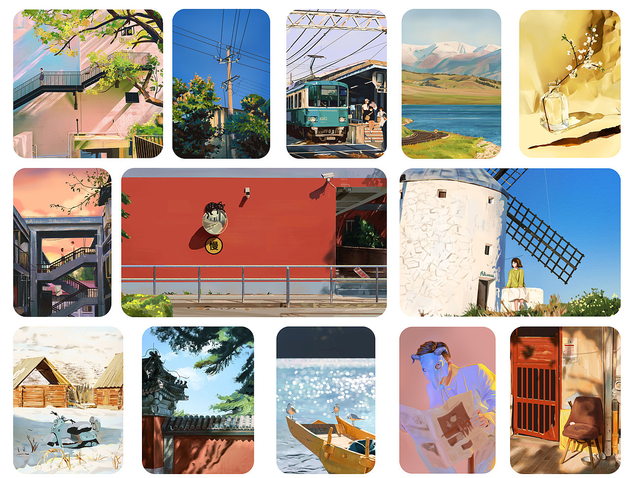 60天色彩速涂練習|1~20（圖ZMjc5ODEwNzE2） - 創(chuàng)作習作 - 站酷設計師丹琦原創(chuàng)素材 - 站酷ZCOOL