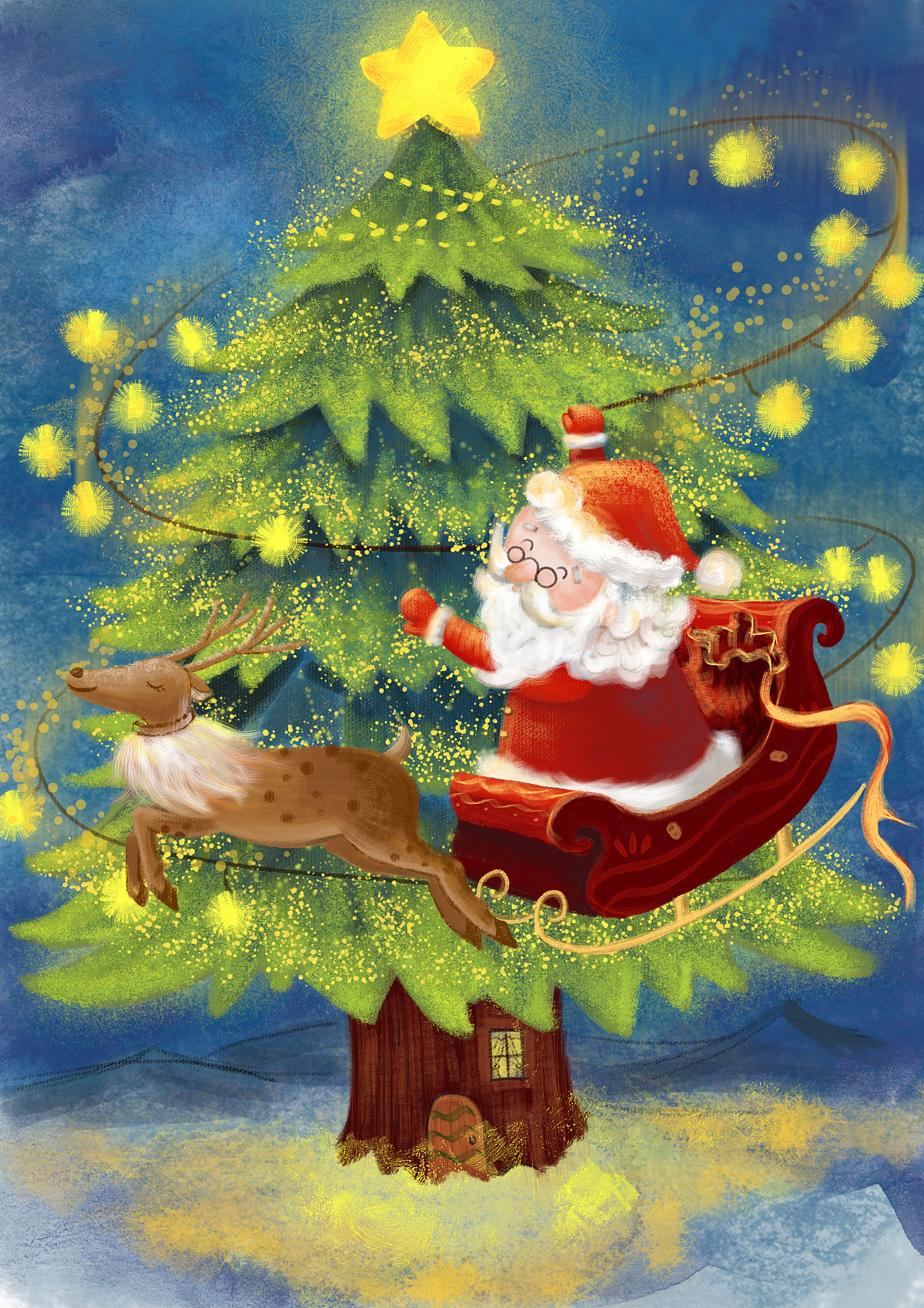 圣诞老人|插画|创作习作|非澈 - 原创作品 - 站酷 (zcool)