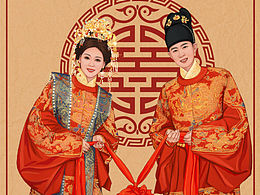 手繪婚紗照｜明制漢服