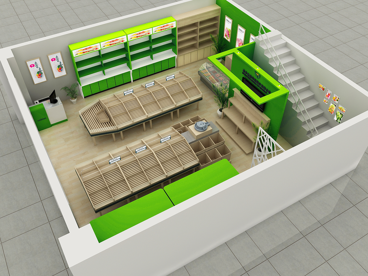 几年前做的了,蔬菜连锁专卖店济南/平面设计师/6年前/639浏览设绘fan