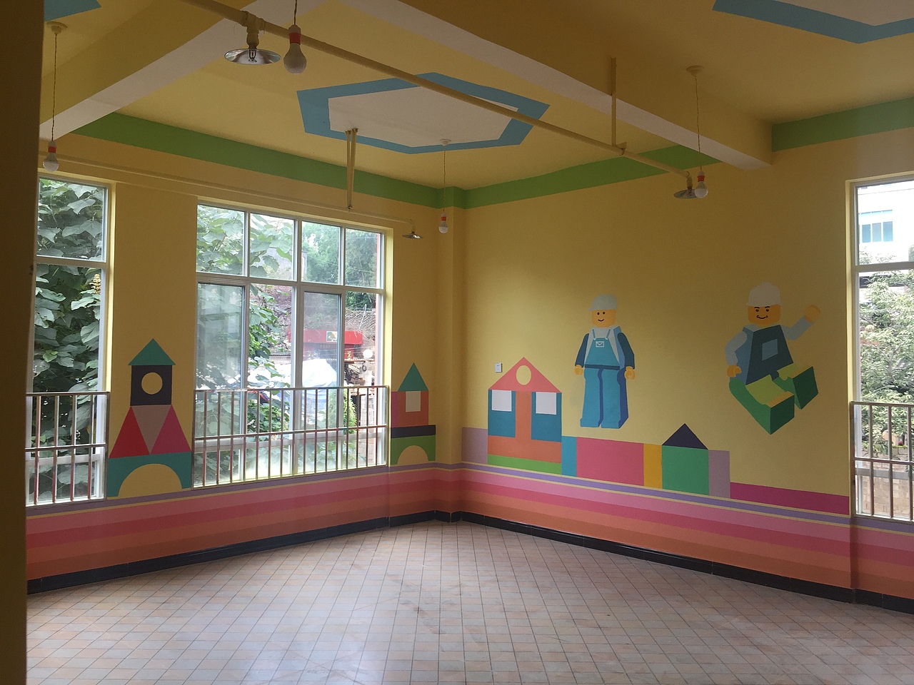 云南昆明幼儿园墙体彩绘手绘墙绘墙画—寻甸金源幼儿园