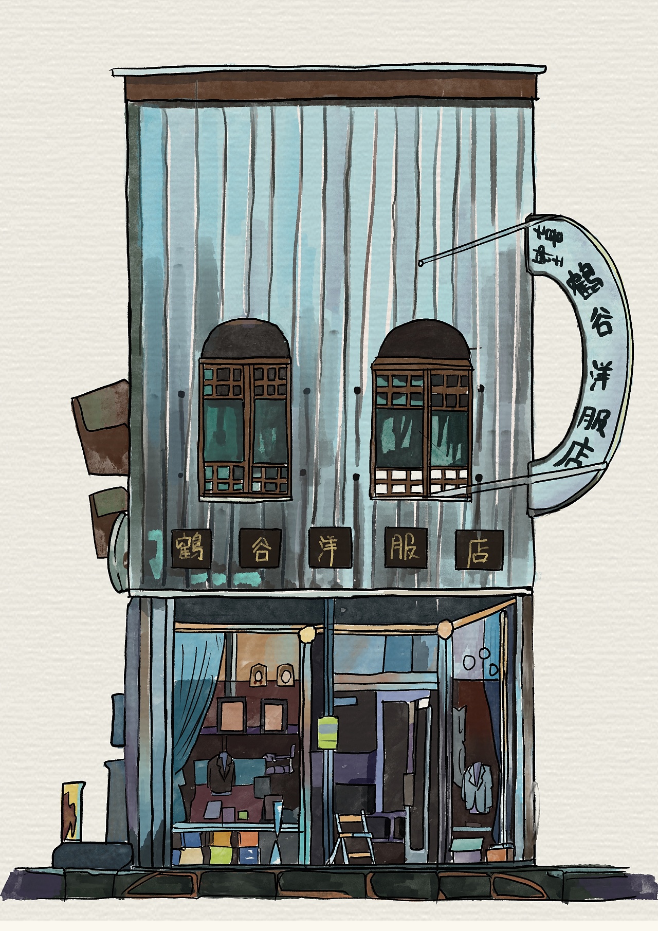 东京老铺插画pdf图片