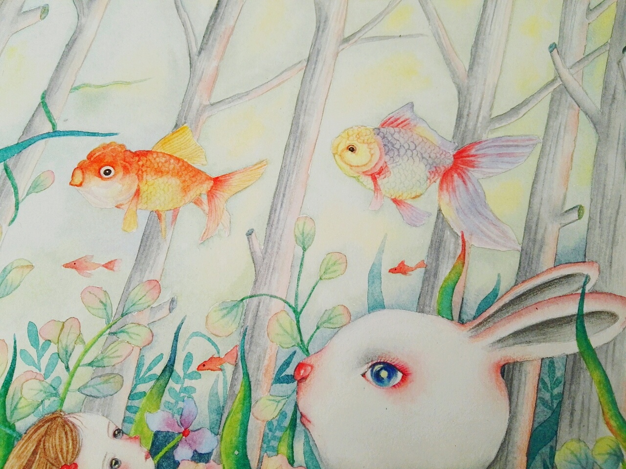 鱼与兔|插画|商业插画|迷失嘟嘟 - 原创作品 - 站酷 (zcool)