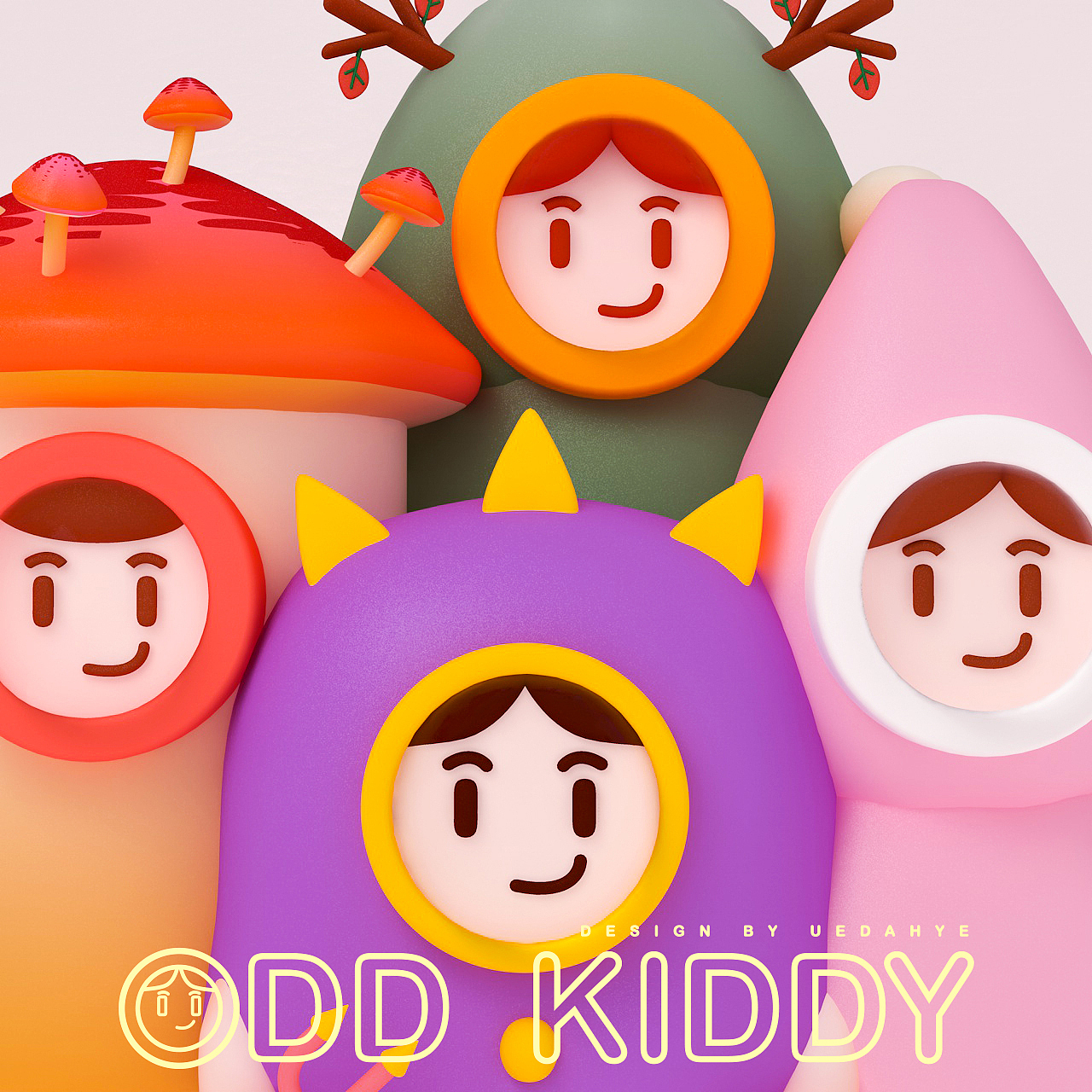 「ODD KIDDY」系列个人原创IP形象设计（图ZMjE0MTAxODQ0） - 品牌 - 站酷设计师UEDAHYE原创素材 - 站酷ZCOOL